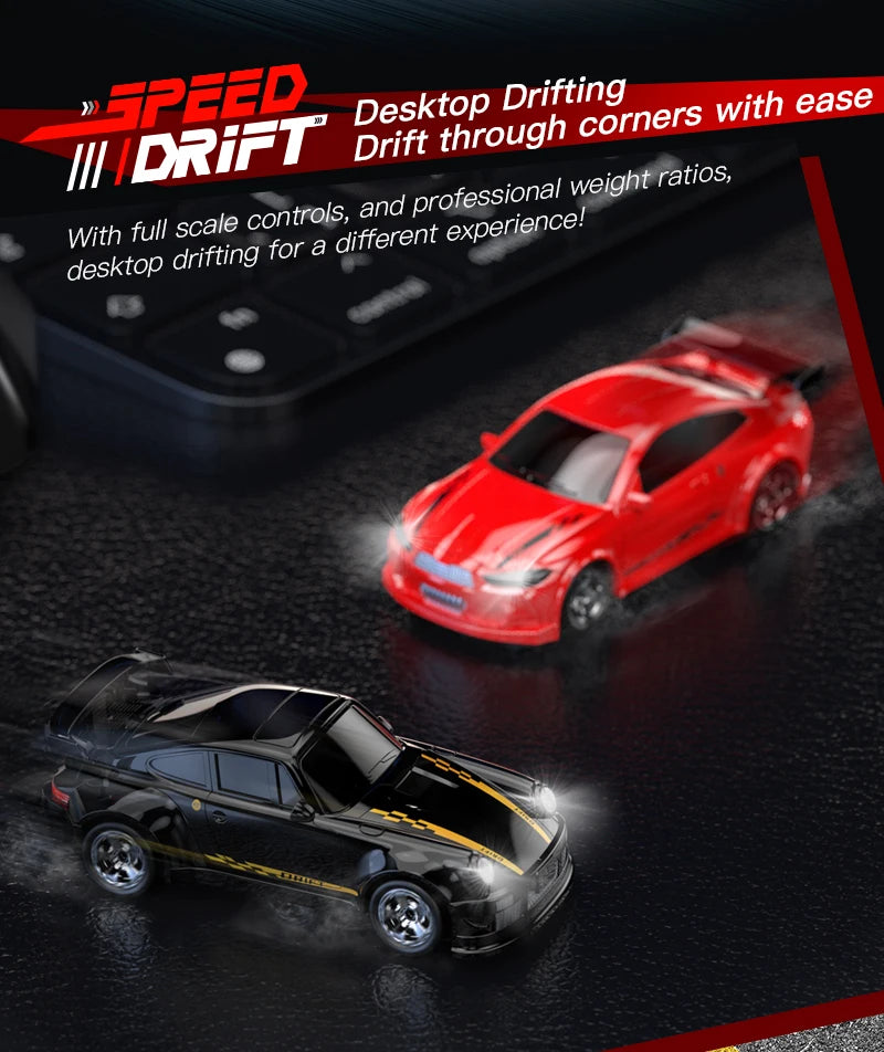 1/64 2.4G High speed Drift Rc Car 4WD Remote Control Four Wheel Drive