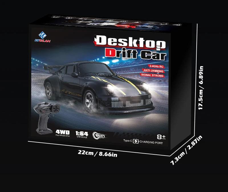 1/64 2.4G High speed Drift Rc Car 4WD Remote Control Four Wheel Drive