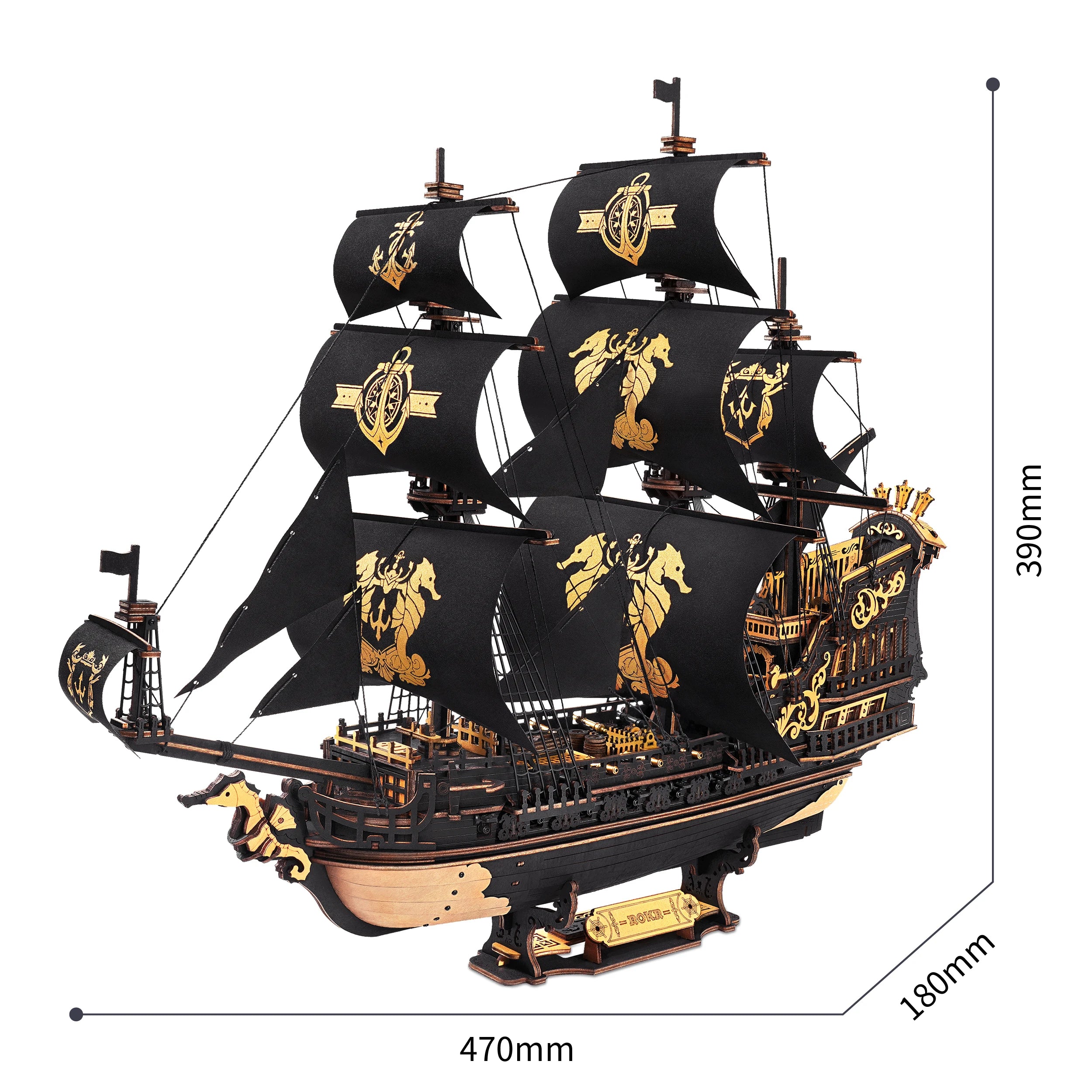 3D Puzzle Wooden Seahouse  Build Home Desk Decoration Gift For Teens and Adults