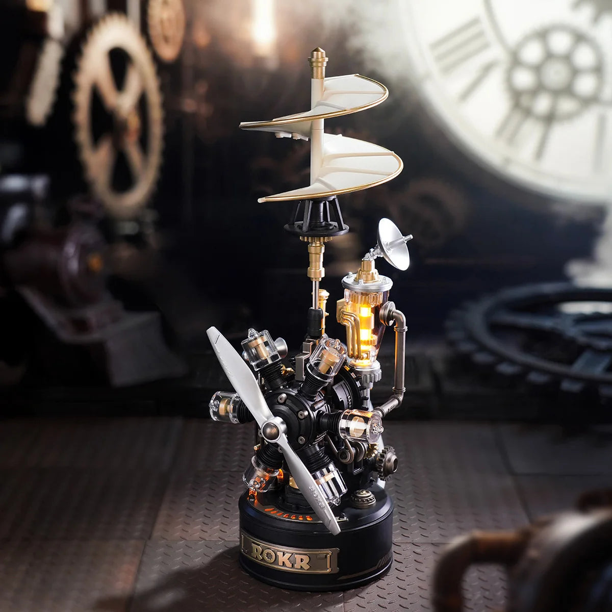 3D Puzzle Steampunk Mechanical Model Unique Desk Decor Ideal Gift For Boys Men