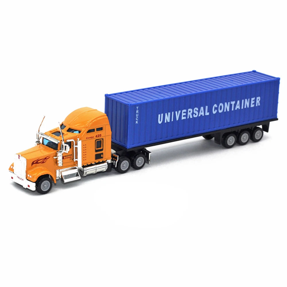 1:50 Large Diecast Alloy Truck Car Simulation Oil Truck Tank Container Pull