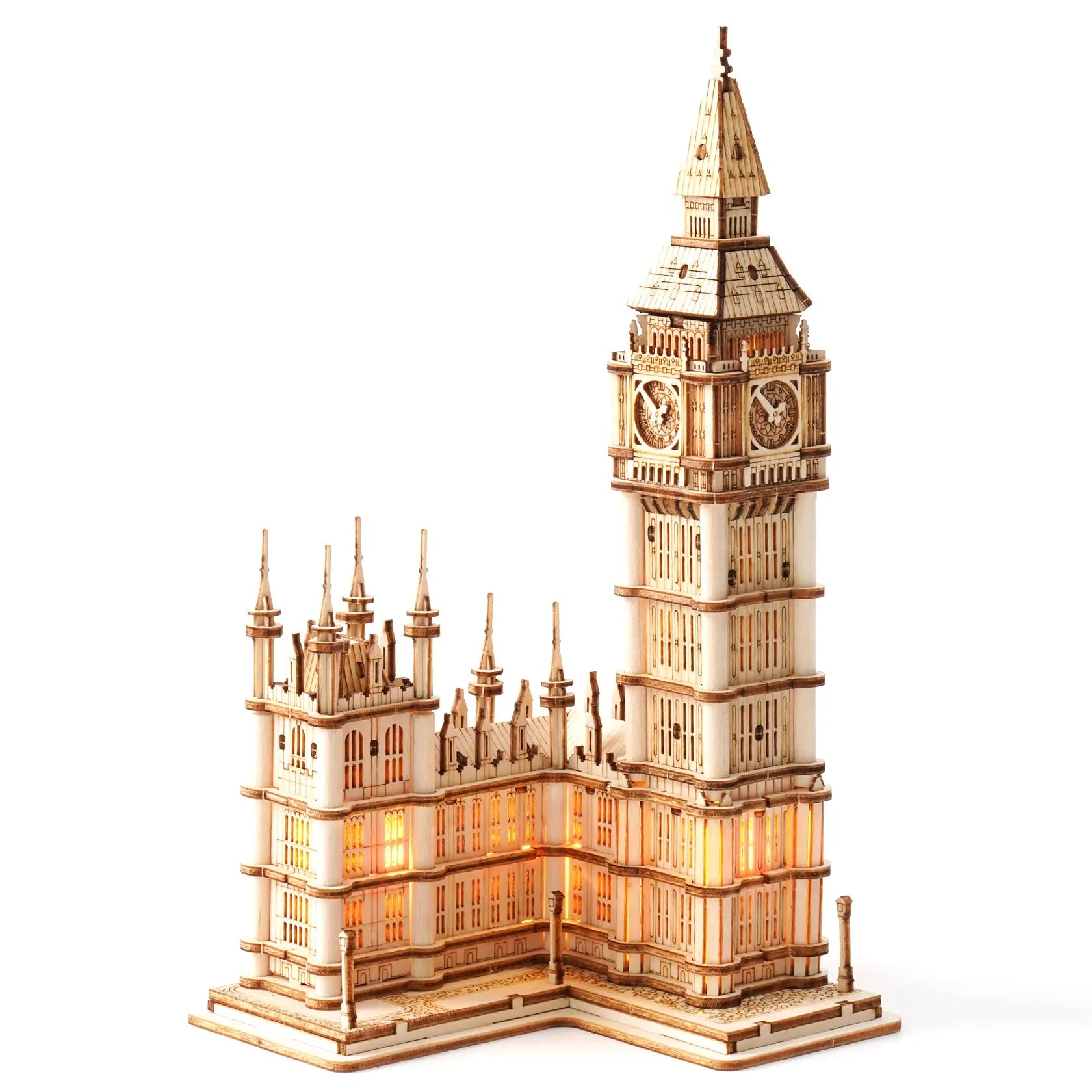 3D Tower Bridge Big Ben Famous Building Wooden Puzzle  Easy Assembly Gift