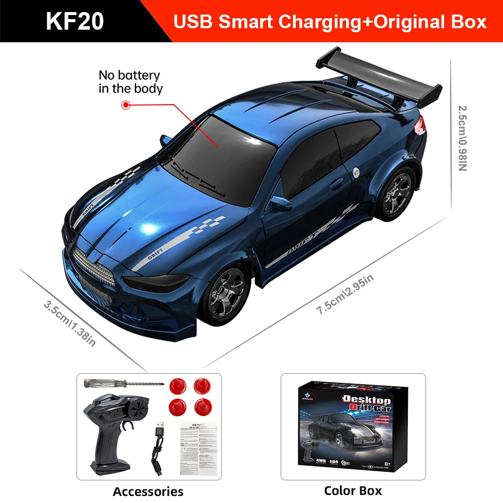 1/64 2.4G High speed Drift Rc Car 4WD Remote Control Four Wheel Drive