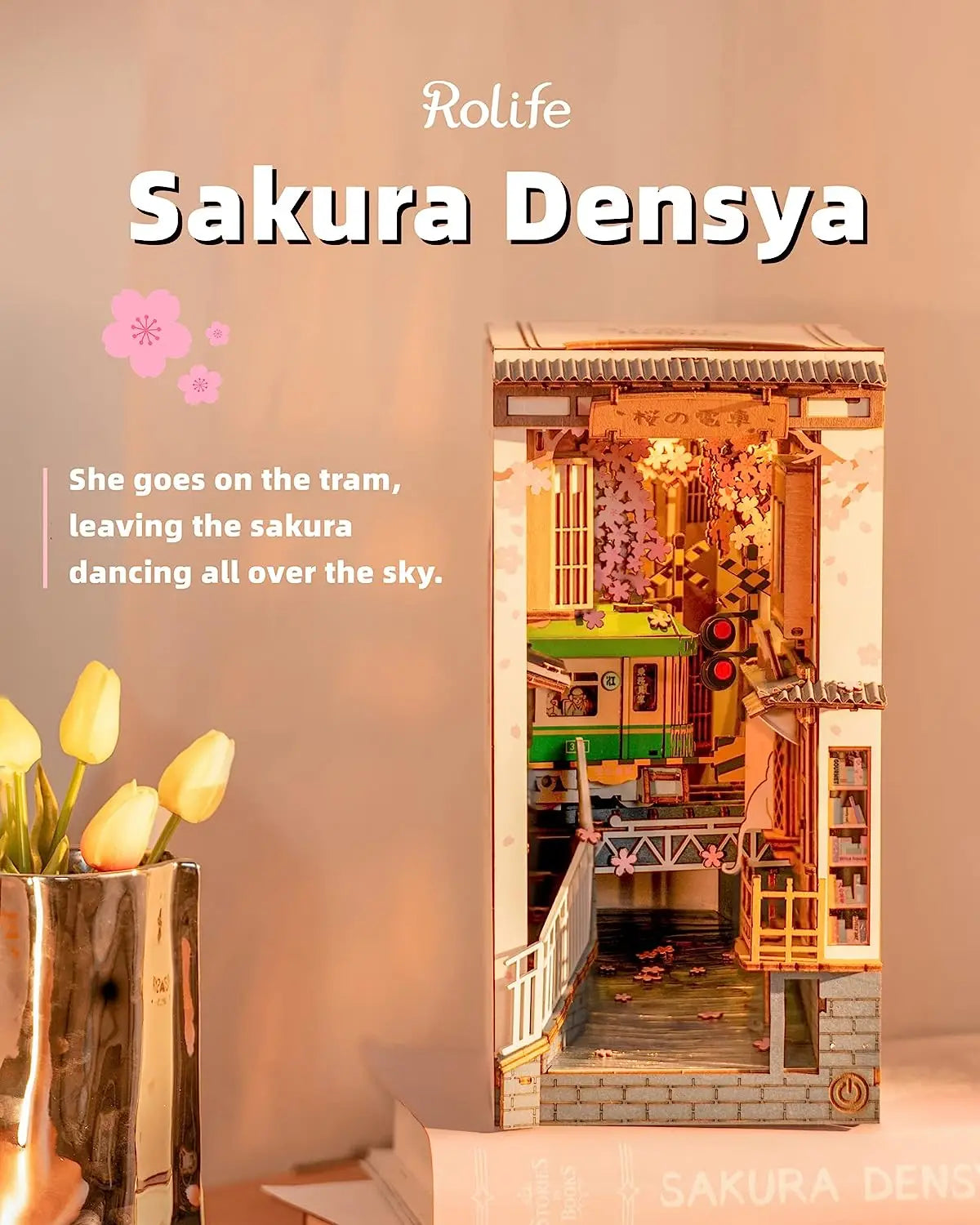 3D DIY Book Nook Densya in Series Wooden Miniature House
