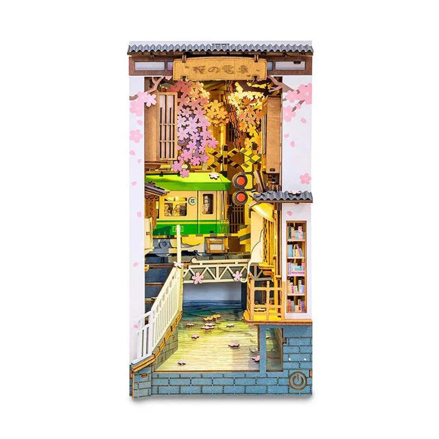3D DIY Book Nook Densya in Series Wooden Miniature House