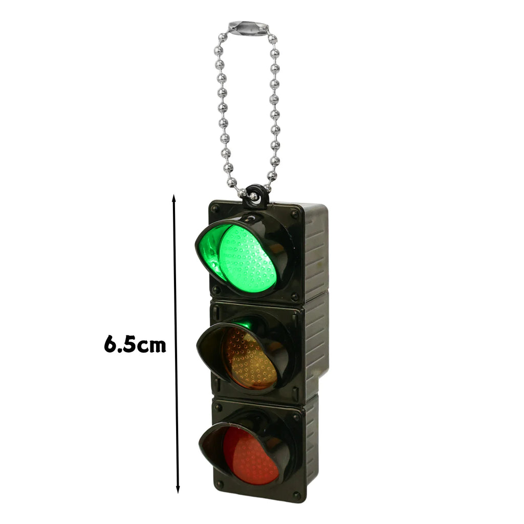 1/2Pcs Simulation Electronic Traffic Light Keychain Pendant Mini Pedestrian Light LED Light-emitting