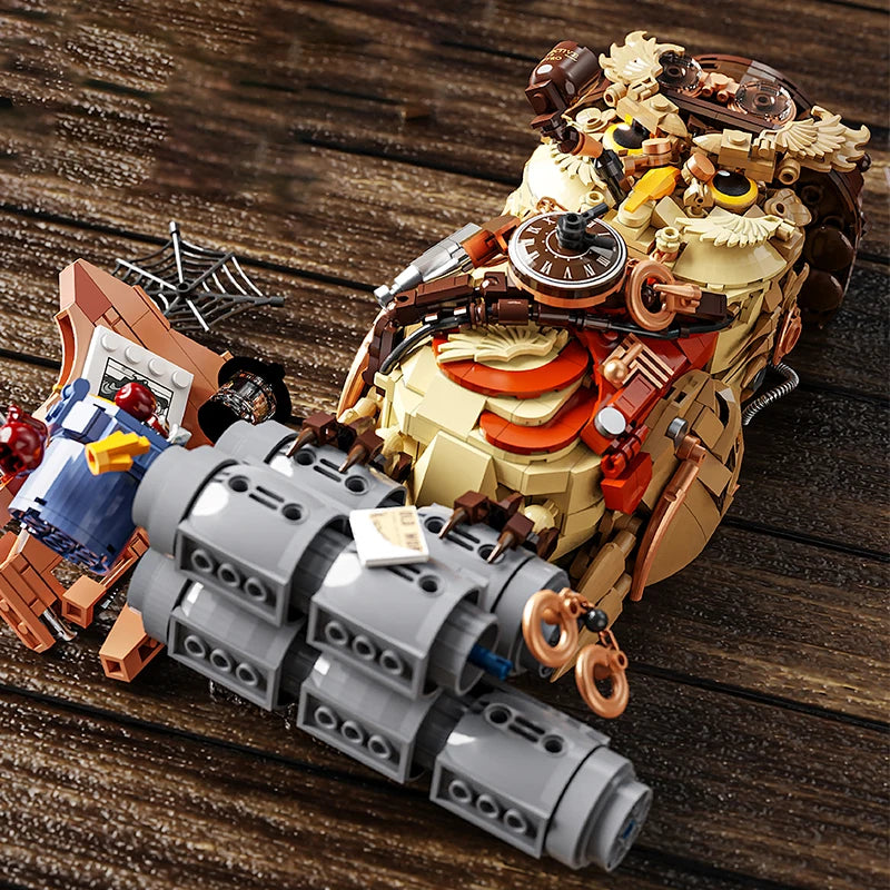 1200+pcs Owl Detective Magic Animal Building Blocks Set Educational DIY Toys for Kids Adult
